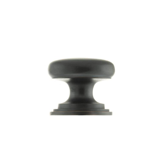 Old English Lincoln Solid Brass Victorian Cabinet Knob 38mm on Concealed Fix
