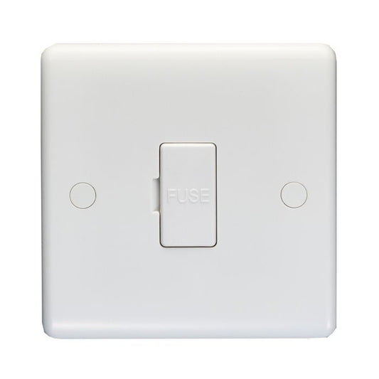 Enhance White Plastic Unswitched Fuse Spur - White