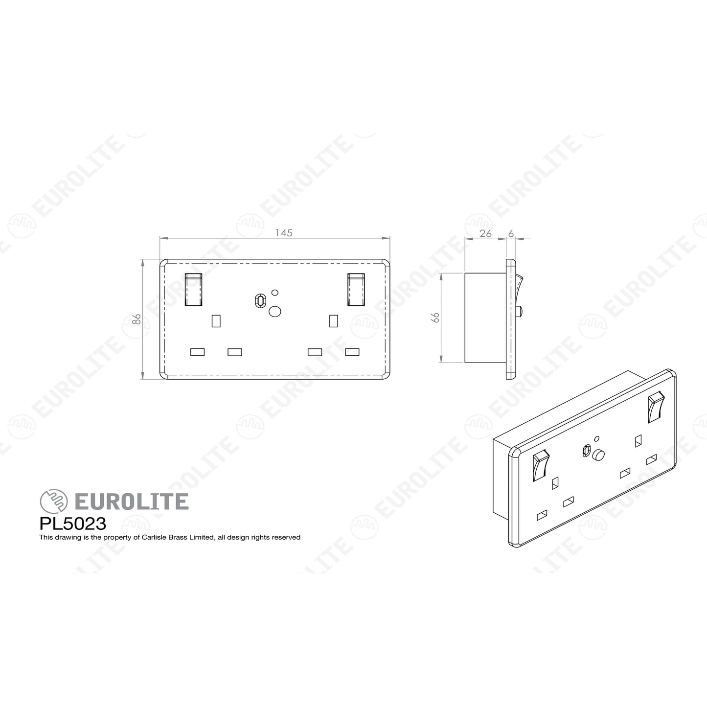 Enhance White Plastic Rcd - White