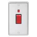 Stainless steel 45Amp Switch With Neon Indicator - Polished Stainless Steel