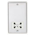 Stainless steel Shaver Socket - Polished Stainless Steel