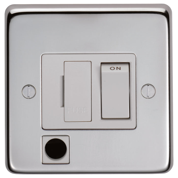 Stainless steel Switched Fuse Spur - Polished Stainless Steel