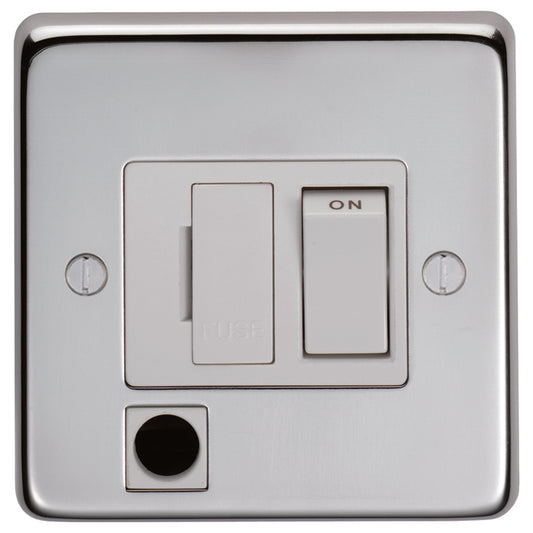 Stainless steel Switched Fuse Spur - Polished Stainless Steel
