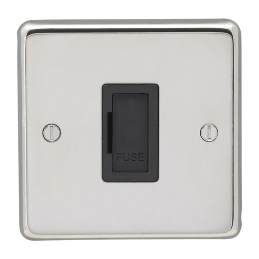 Stainless steel Unswitched Fuse Spur - Polished Stainless Steel