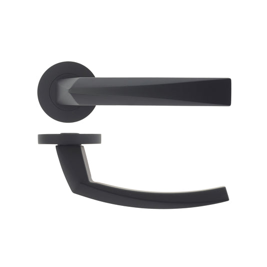 Hydra Lever Handle on Round Rose