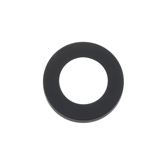 Zoo Hardware Rosso Maniglie - Spare Round Rose Pack in a black finish, consisting of one pair of round rose plates designed for door handles.