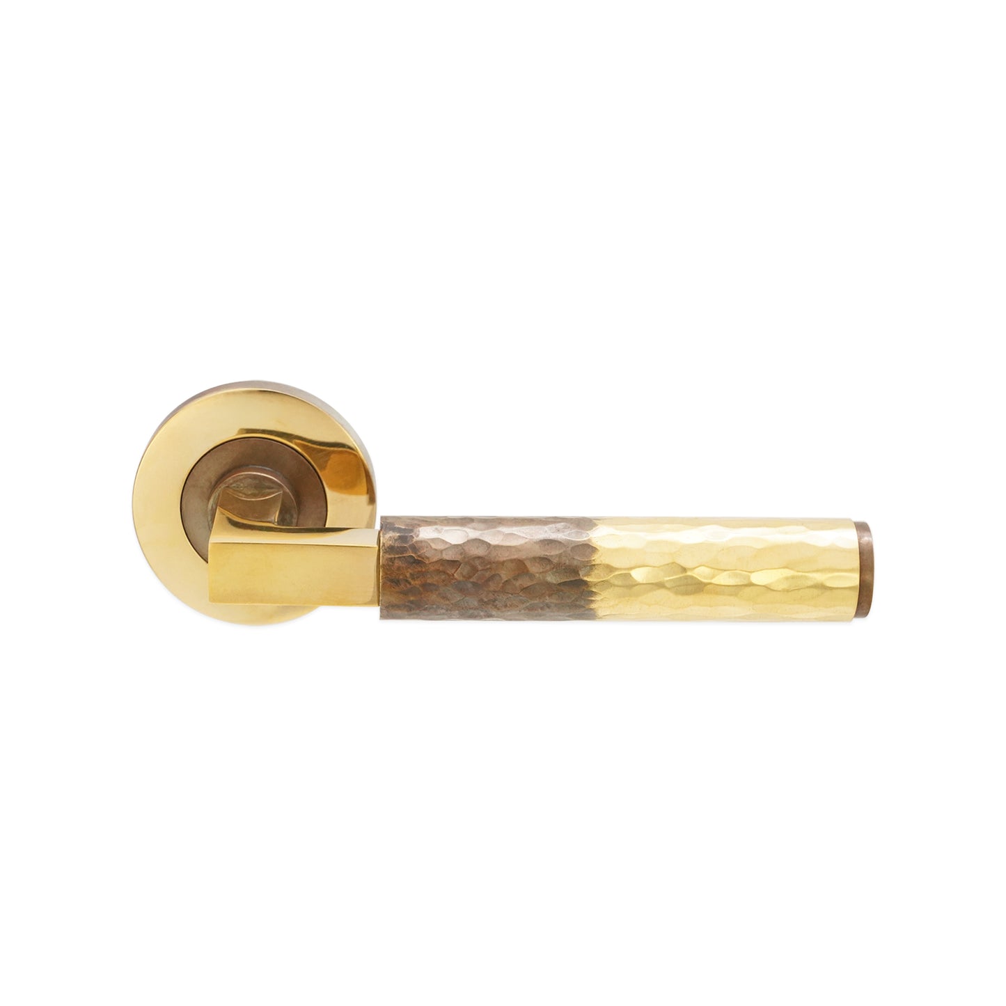 Hammered Knurlmond Lever on Rose