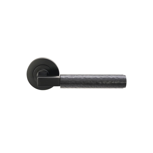 Hammered Knurlmond Lever on Rose
