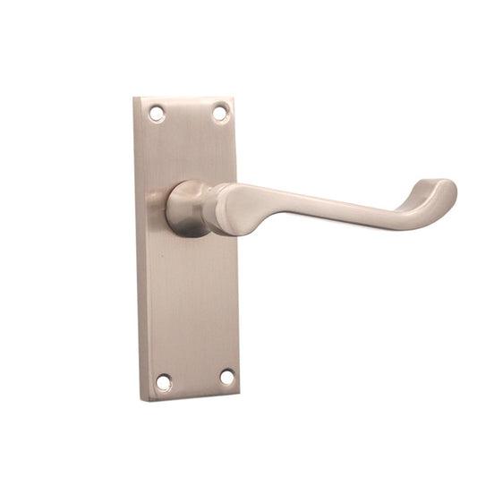 Victorian (Scroll) Lever on Backplate Door Handle