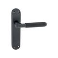 Connaught Knurled Lever on Backplate Door Handle
