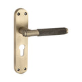 Connaught Knurled Lever on Backplate Door Handle
