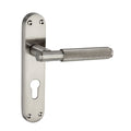 Connaught Knurled Lever on Backplate Door Handle