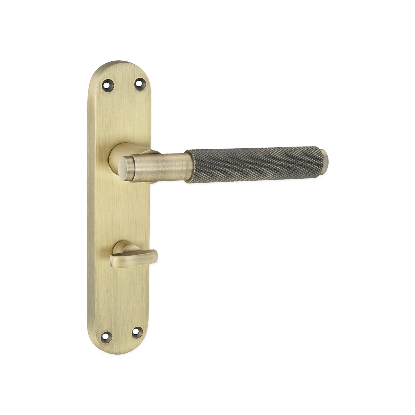 Connaught Knurled Lever on Backplate Door Handle