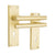 Lock Backplate / Satin Brass