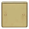 Stainless steel Single Blank Plate - Satin Brass