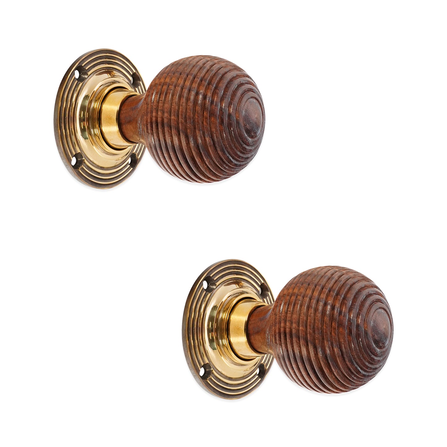 Rosewood Beehive Rim/Mortice Door Knob