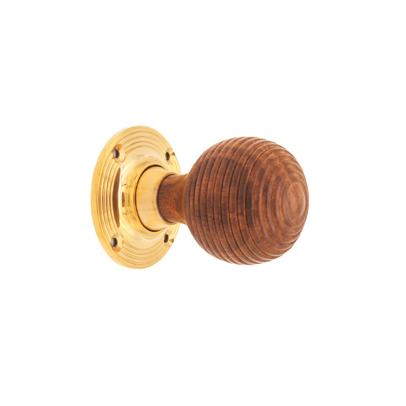 Rosewood Beehive Rim/Mortice Door Knob