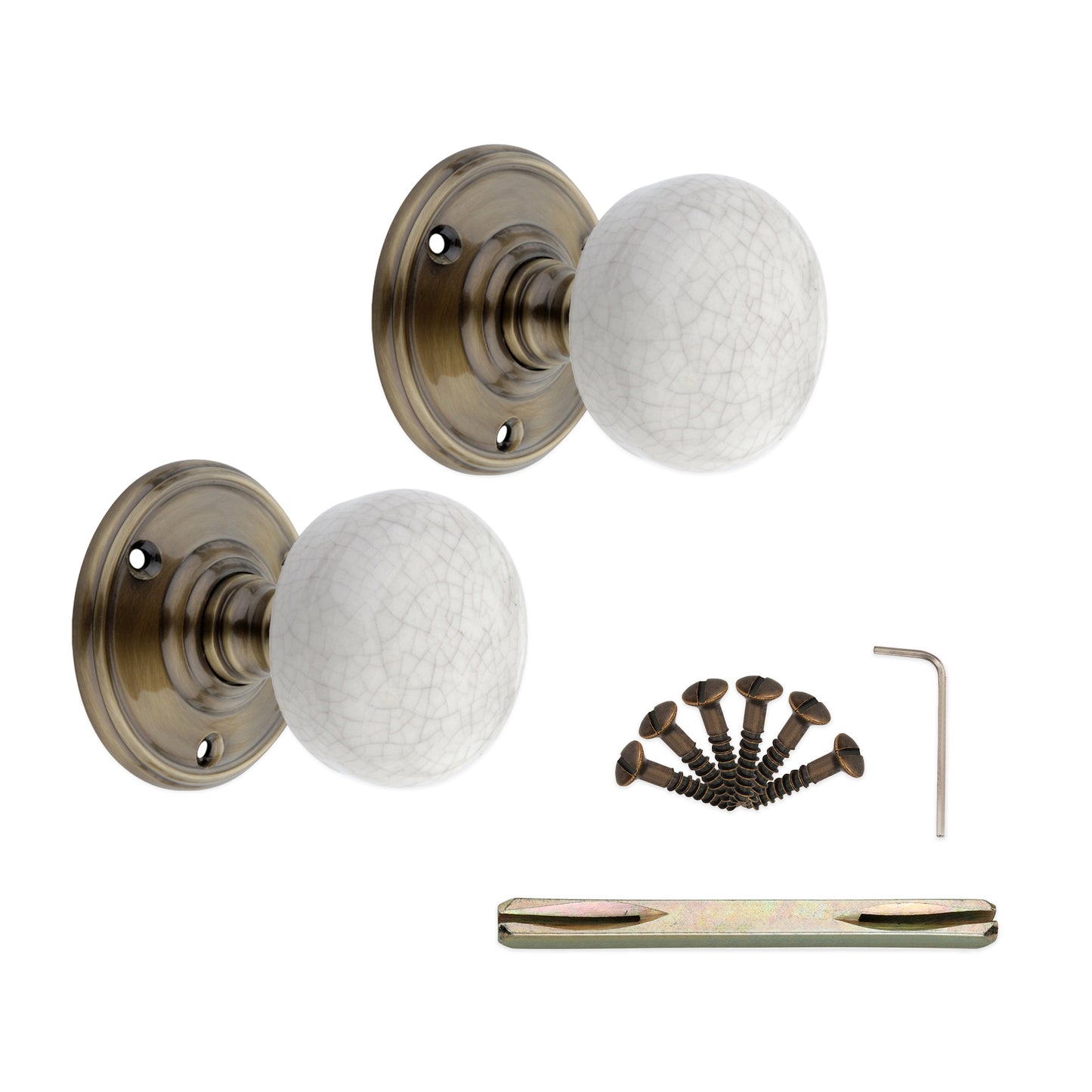 Crackled Porcelain Mortice Door Knob