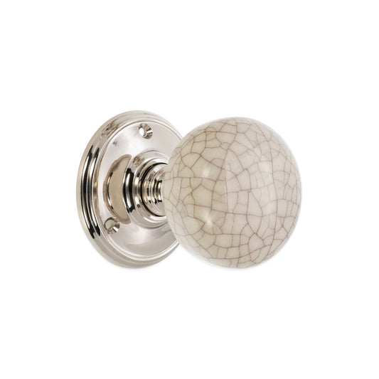 Crackled Porcelain Mortice Door Knob