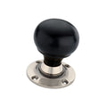 Ebony Bun Rim/Mortice Door Knob