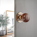 Rosewood Bun Rim/Mortice Door Knob