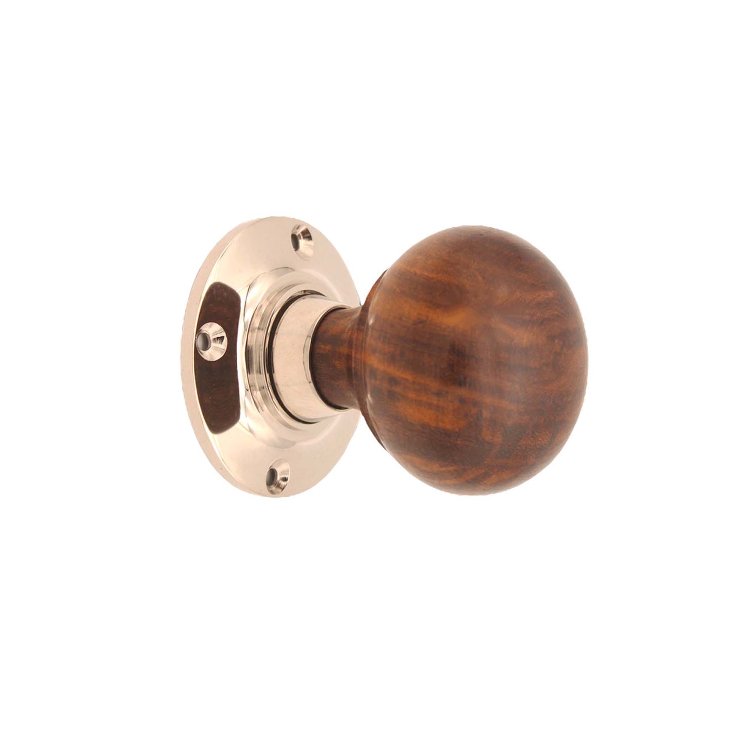 Rosewood Bun Rim/Mortice Door Knob