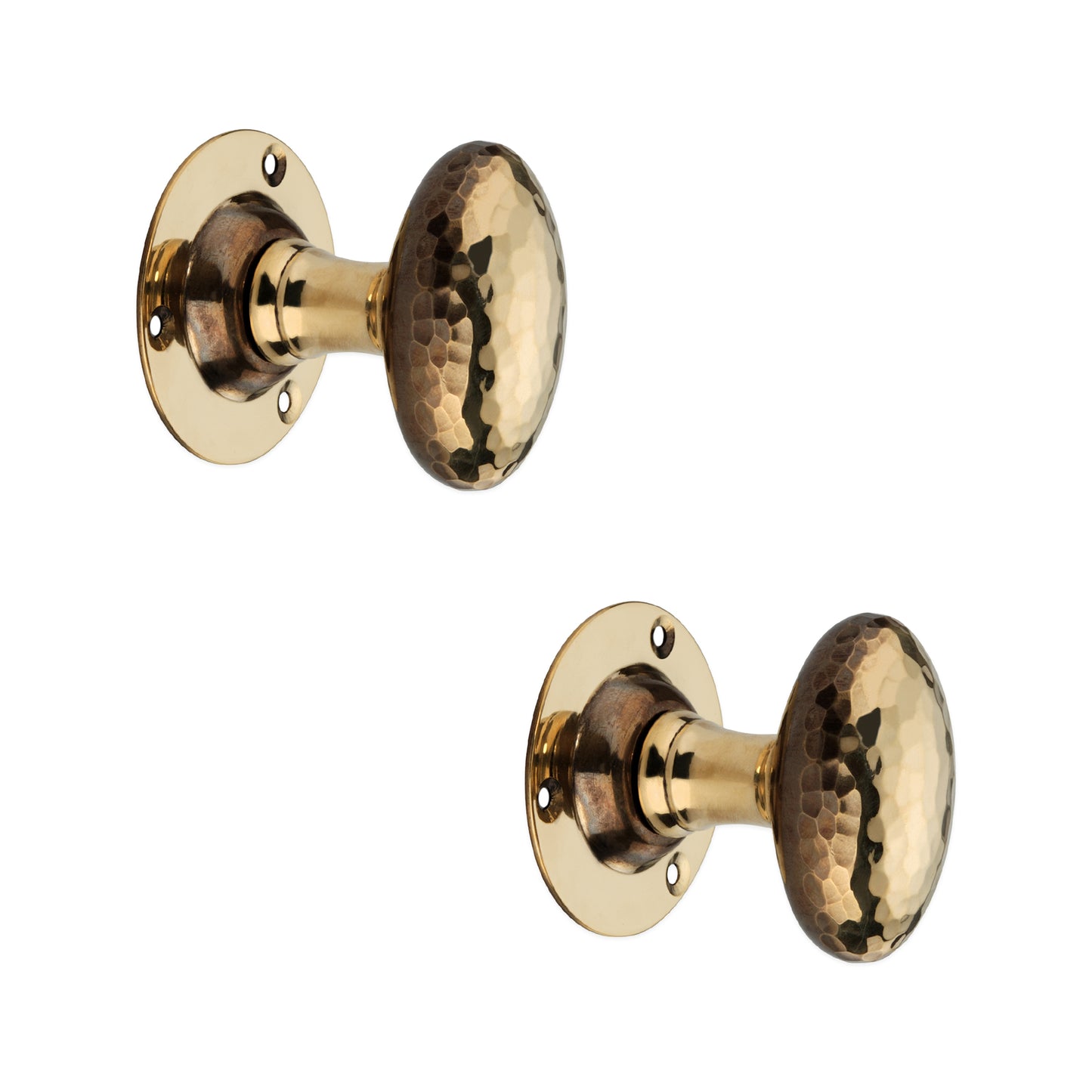 Hammered Oval Mortice Door Knob