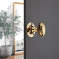 Hammered Oval Mortice Door Knob