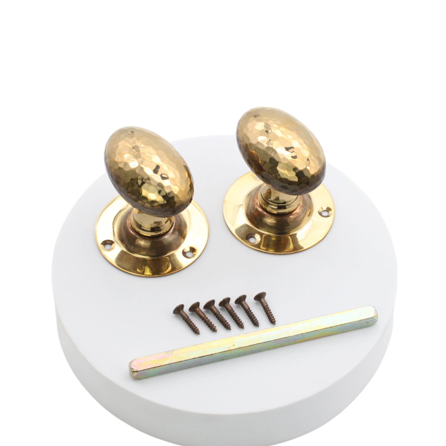 Hammered Oval Mortice Door Knob