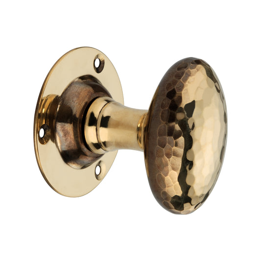 Hammered Oval Mortice Door Knob
