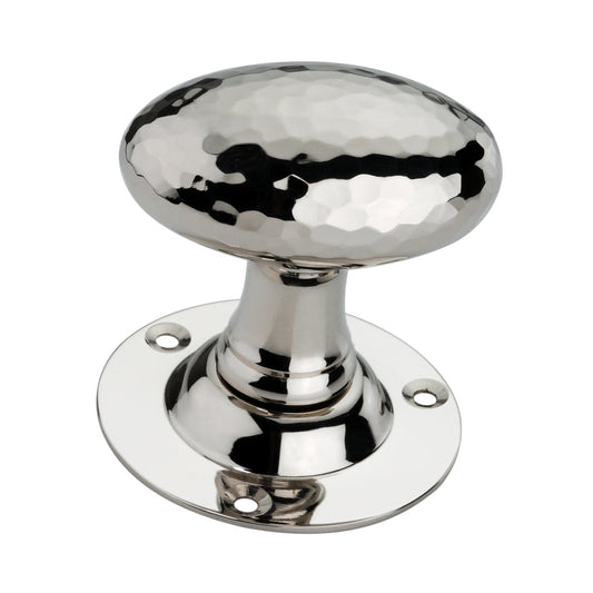 Hammered Oval Mortice Door Knob