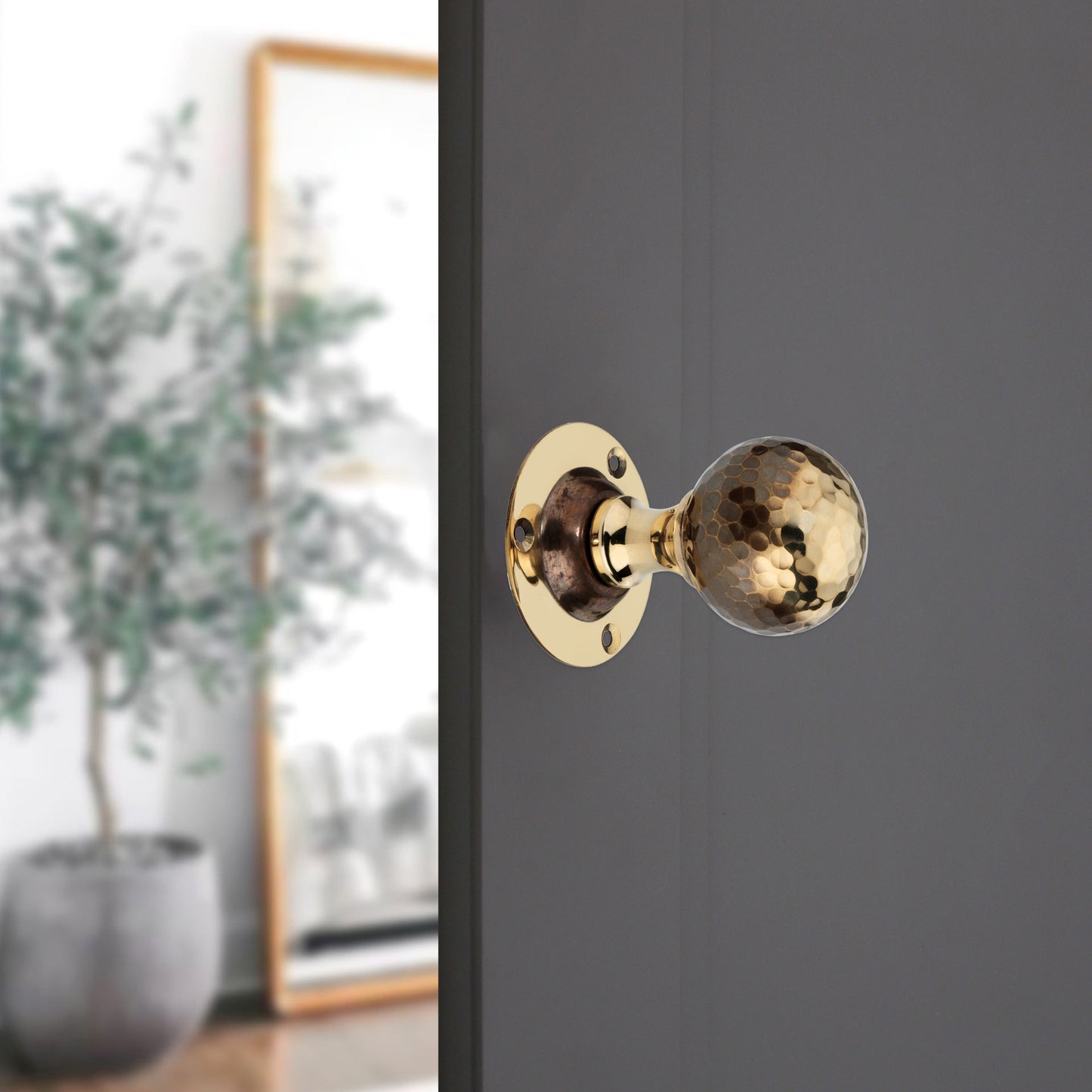 Hammered Ball Mortice Door Knob