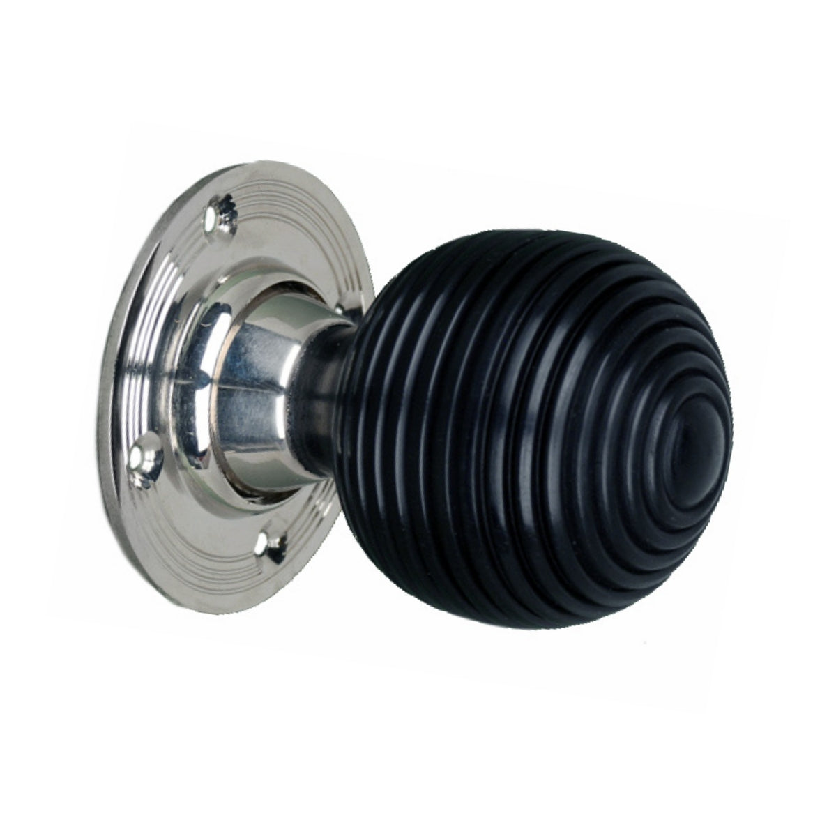 Ebonised Beehive Mortice/Rim Door Knob