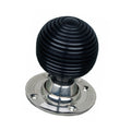 Ebonised Beehive Mortice/Rim Door Knob