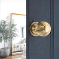 Reeded Door Knob 60mm – Mortice / Rim