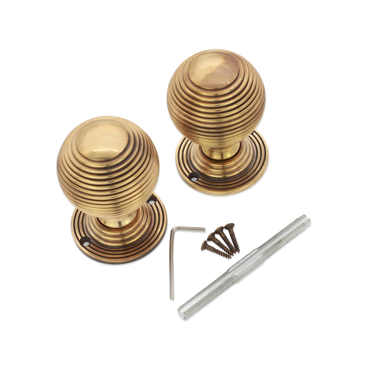 Reeded Door Knob 60mm – Mortice / Rim