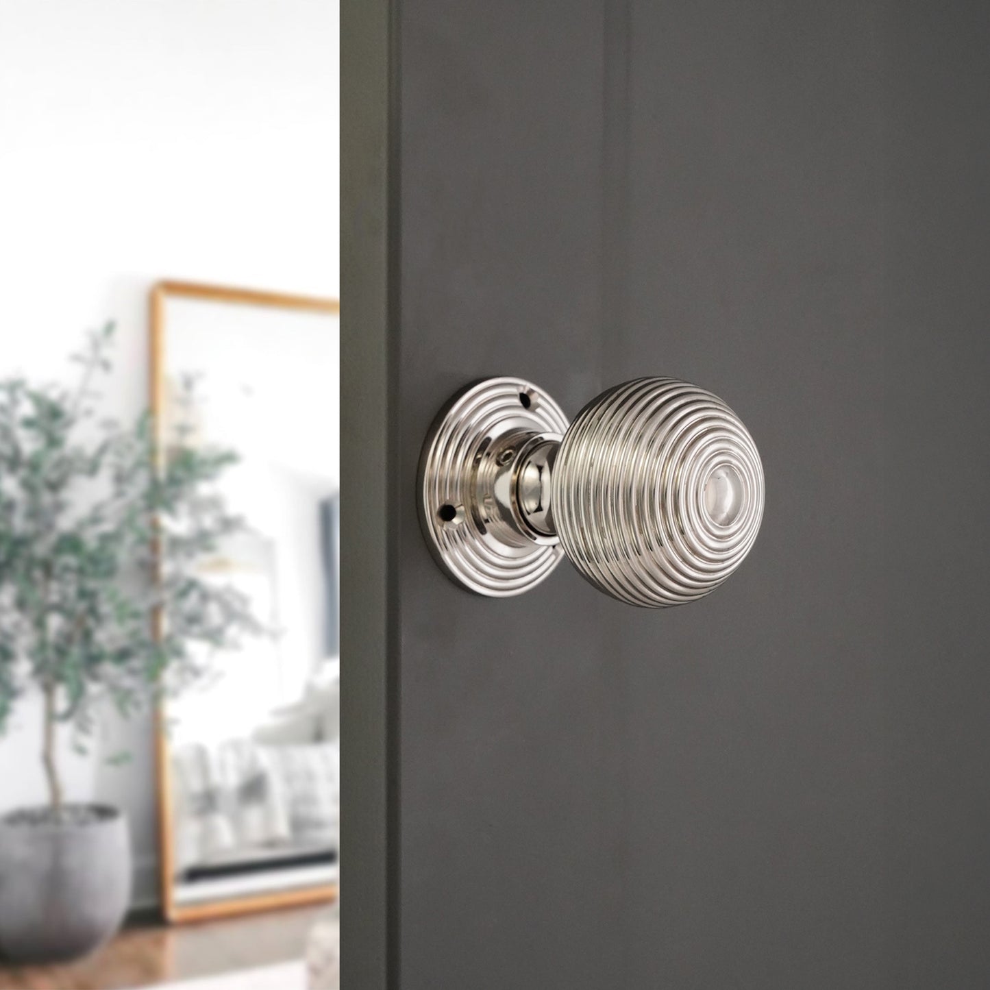 Ribbed Door Knob – Mortice / Rim