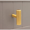Hexagonal T bar Cupboard Pull