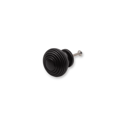 Ebonised Beehive Cupboard Knobs Large - 40mm Love Handles uk