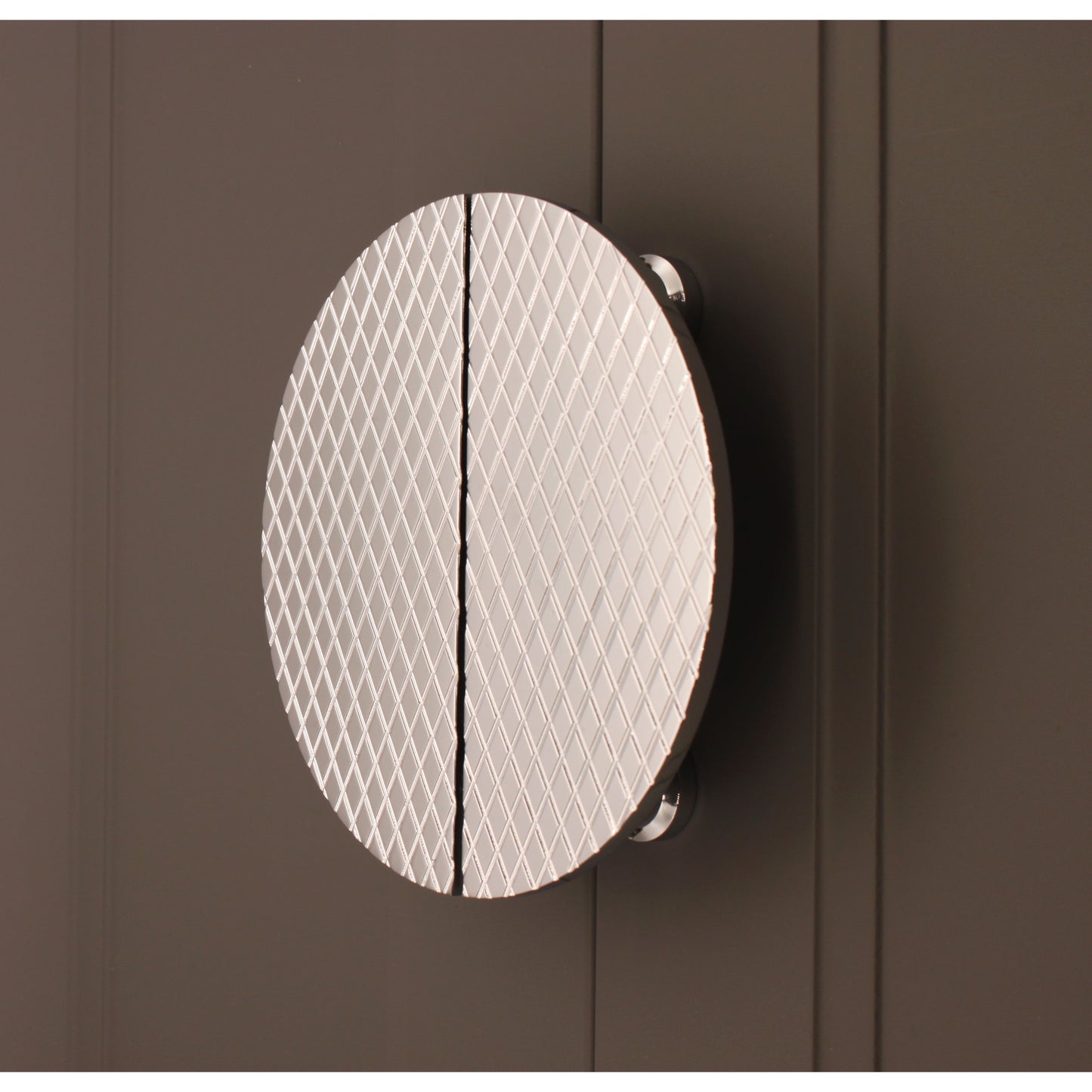 Diamond Half Moon Handles Polished Chrome