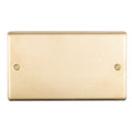 Stainless steel Double Blank Plate - Satin Brass