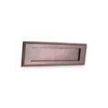 Spira Brass Georgian Letter Plate 250mm in a bronze finish featuring an intricately detailed border, designed to hold a single letter or message securely.