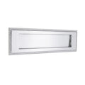 Spira Brass Georgian Letter Plate measuring 250mm, featuring a polished finish with a decorative rope edge design and a clear glass insert for easy viewing of contents.