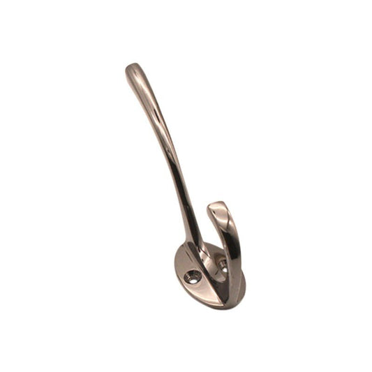 Victorian Coat Hook 87mm Black Nickel Love Handles uk