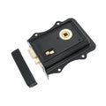 Spira Brass Iron Rim Lock — Olde Black / Antique Finish