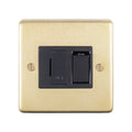 Stainless steel Switched Fuse Spur - Satin Brass
