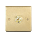Stainless steel 1 Gang Toggle Switch - Satin Brass