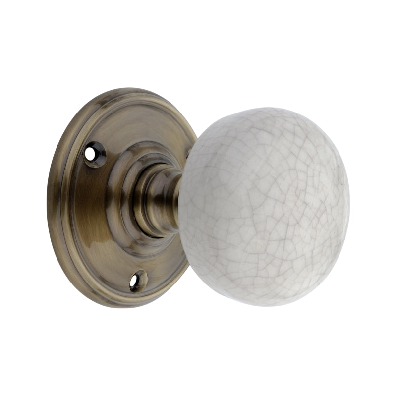 Crackled Porcelain Mortice Door Knob