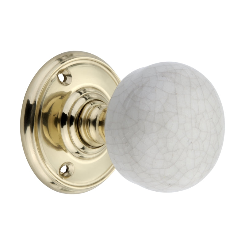 Crackled Porcelain Mortice Door Knob