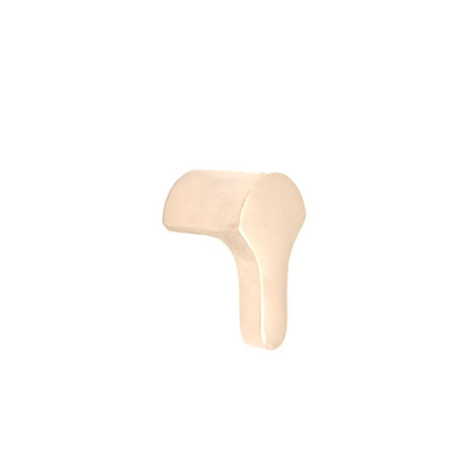 Spira Brass Tulip Drop Pull in a polished brass finish, featuring a contemporary drop design with smooth curves and a rounded top. Ideal for cabinetry and furniture applications.